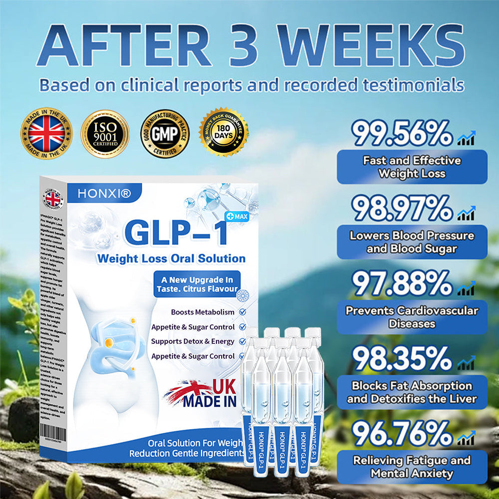 Honxi® ⚡GLP-1 Max Weight Loss Oral Solution ✅One dose a day — see results in 7 days 👩⚕️Suitable for obesity, cardiovascular diseases, diabetes, sleep apnea, high cholesterol and blood lipids, joint problems, and various other conditions🚀