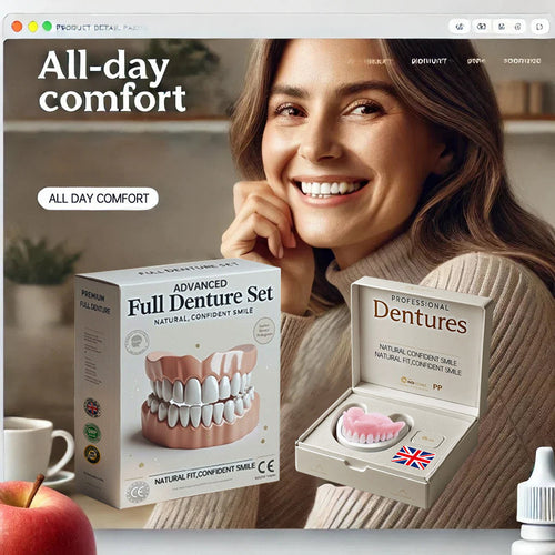 Hermsa®-🦷Advanced Customized Full Denture Set🦷 (⏰Limited time discount last 30 minutes⏰)