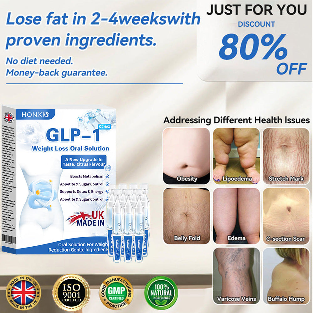 Honxi® ⚡GLP-1 Max Weight Loss Oral Solution ✅One dose a day — see results in 7 days 👩⚕️Suitable for obesity, cardiovascular diseases, diabetes, sleep apnea, high cholesterol and blood lipids, joint problems, and various other conditions🚀