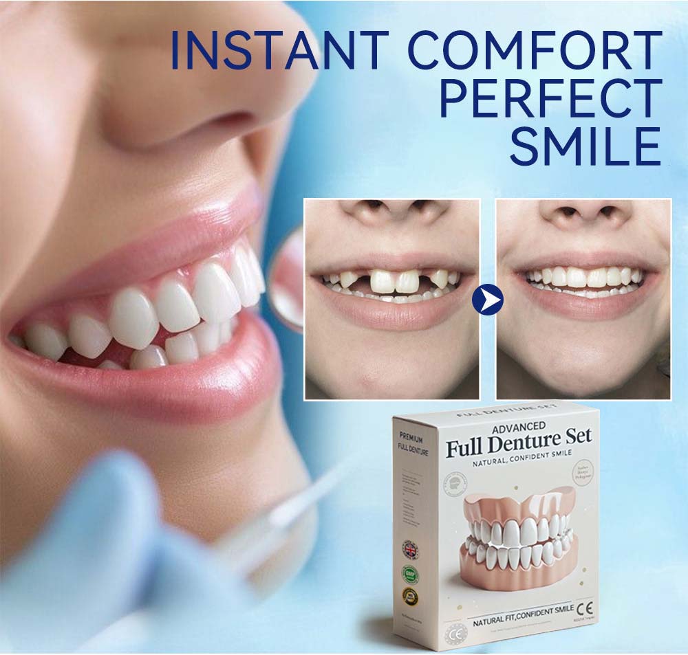 Hermsa®-🦷Advanced Customized Full Denture Set🦷 (⏰Limited time discount last 30 minutes⏰)