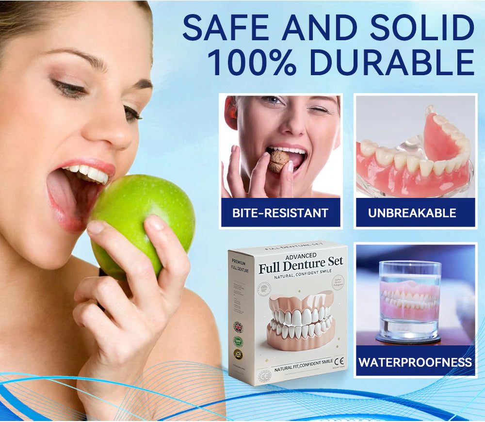 Hermsa®-🦷Advanced Customized Full Denture Set🦷 (⏰Limited time discount last 30 minutes⏰)