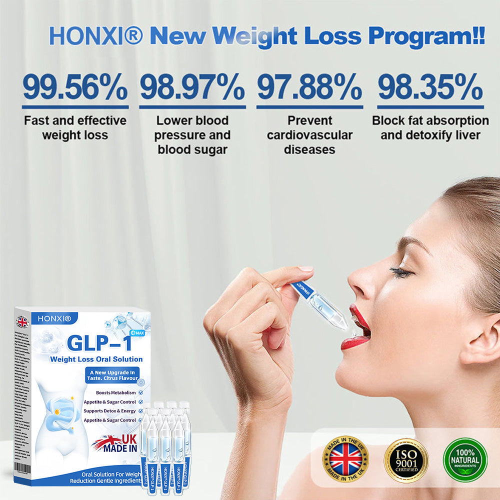 Honxi® ⚡GLP-1 Max Weight Loss Oral Solution ✅One dose a day — see results in 7 days 👩⚕️Suitable for obesity, cardiovascular diseases, diabetes, sleep apnea, high cholesterol and blood lipids, joint problems, and various other conditions🚀