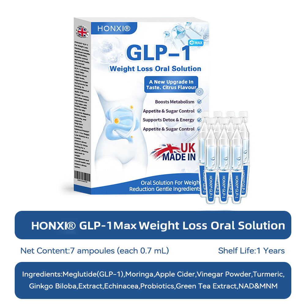 Honxi® ⚡GLP-1 Max Weight Loss Oral Solution ✅One dose a day — see results in 7 days 👩⚕️Suitable for obesity, cardiovascular diseases, diabetes, sleep apnea, high cholesterol and blood lipids, joint problems, and various other conditions🚀