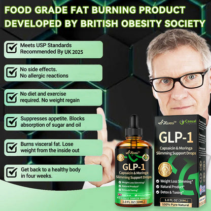 Honxi® 𝐆𝐋𝐏-𝟏 Capsaicin & Moringa Slimming Support Drops (👨‍⚕️𝐅𝐨𝐨𝐝-𝐠𝐫𝐚𝐝𝐞 𝐅𝐚𝐭 𝐁𝐮𝐫𝐧𝐞𝐫 – 𝐃𝐞𝐯𝐞𝐥𝐨𝐩𝐞𝐝 𝐛𝐲 𝐁𝐫𝐢𝐭𝐢𝐬𝐡 𝐎𝐛𝐞𝐬𝐢𝐭𝐲 𝐒𝐨𝐜𝐢𝐞𝐭𝐲)