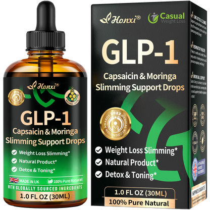 Honxi® 𝐆𝐋𝐏-𝟏 Capsaicin & Moringa Slimming Support Drops (👨‍⚕️𝐅𝐨𝐨𝐝-𝐠𝐫𝐚𝐝𝐞 𝐅𝐚𝐭 𝐁𝐮𝐫𝐧𝐞𝐫 – 𝐃𝐞𝐯𝐞𝐥𝐨𝐩𝐞𝐝 𝐛𝐲 𝐁𝐫𝐢𝐭𝐢𝐬𝐡 𝐎𝐛𝐞𝐬𝐢𝐭𝐲 𝐒𝐨𝐜𝐢𝐞𝐭𝐲)